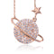 LADORIN Planet Necklace - 925 Sterling Silver Necklace with Special Wooden Gift Box